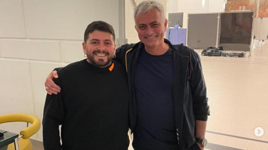 Mourinho e Diego Maradona Júnior (Instagram Maradona)