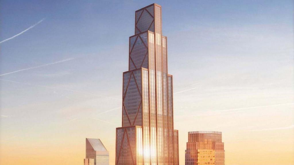 Uma simulação digital do futuro arranha-céus da Park Avenue (Foster+Partners)