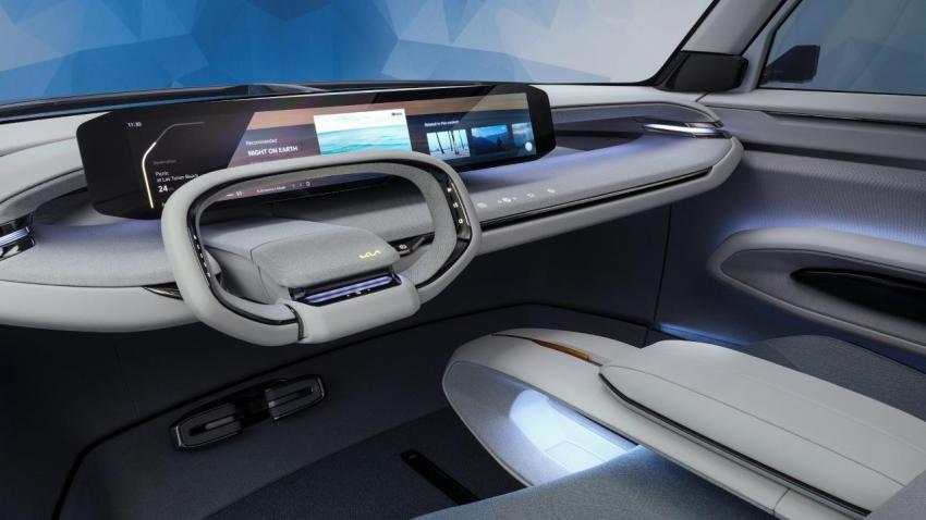 Interior do Kia EV9 Concept - AWAY