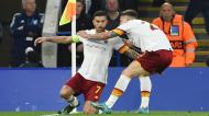 Lorenzo Pellegrini abriu o marcador no Leicester-Roma