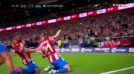 De penálti, Carrasco dá vantagem ao Atlético frente ao Real Madrid