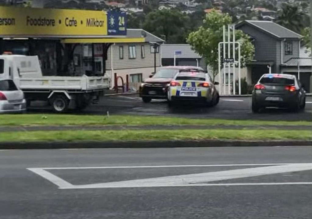 Perseguição em Auckland (captura YouTube)