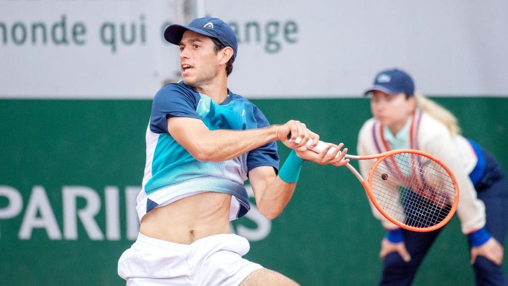 Nuno Borges no "qualifying" de Roland Garros