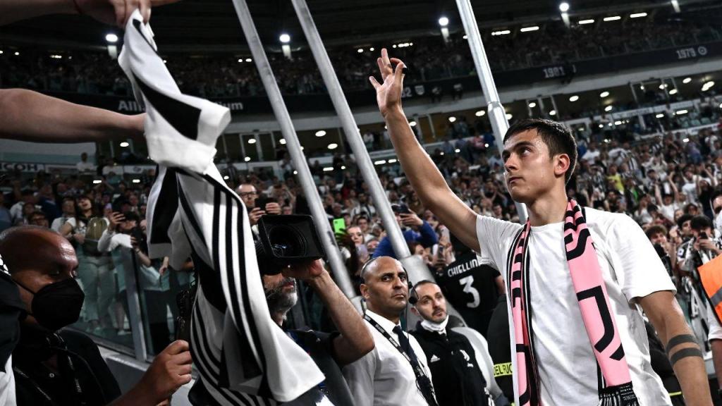 Dybala no último jogo pela Juventus