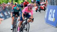 Richard Carapaz e Jai Hindley na etapa 19 do Giro