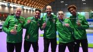 Portugal sagrou-se vice-campeão europeu de trampolim masculino sénior por equipas 
