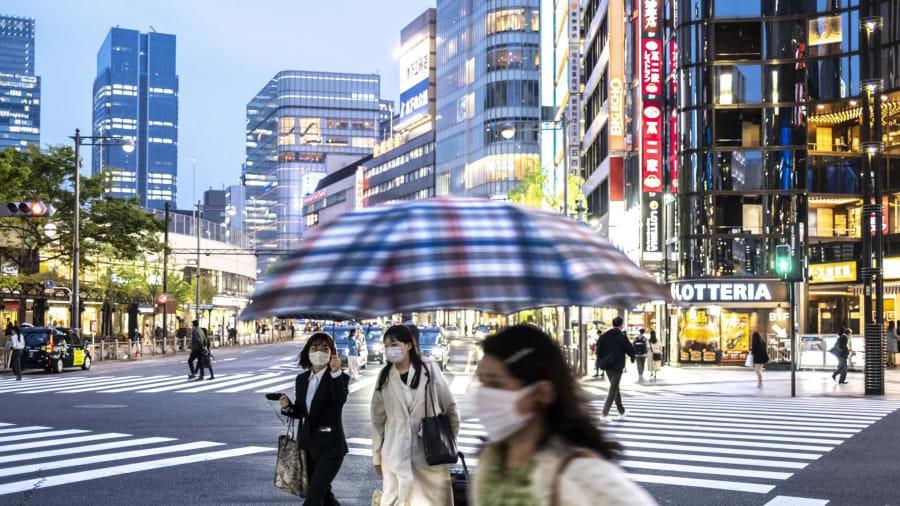 #5: Tóquio, no Japão: Apesar de ter passado a maior parte de 2021 e 2022 fechado a viajantes estrangeiros, o Japão manteve-se forte no índice da ECA. Imagens de Charly Triballeau/AFP/Getty