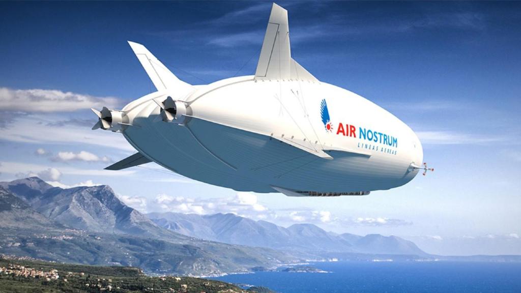 Dirigível encomendado pela Air Nostrum (Hybrid Air Vehicles)