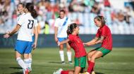 Futebol feminino: Portugal-Grécia (ANTONIO COTRIM/LUSA)