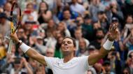 Rafael Nadal em Wimbledon (AP Photo/Alberto Pezzali)