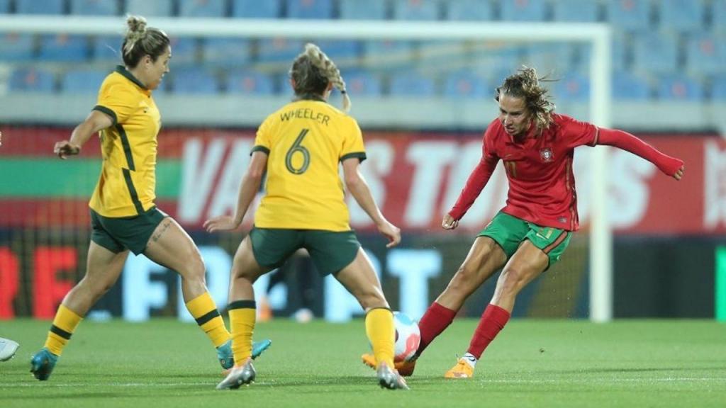 Futebol feminino: Portugal-Austrália (Foto: FPF)