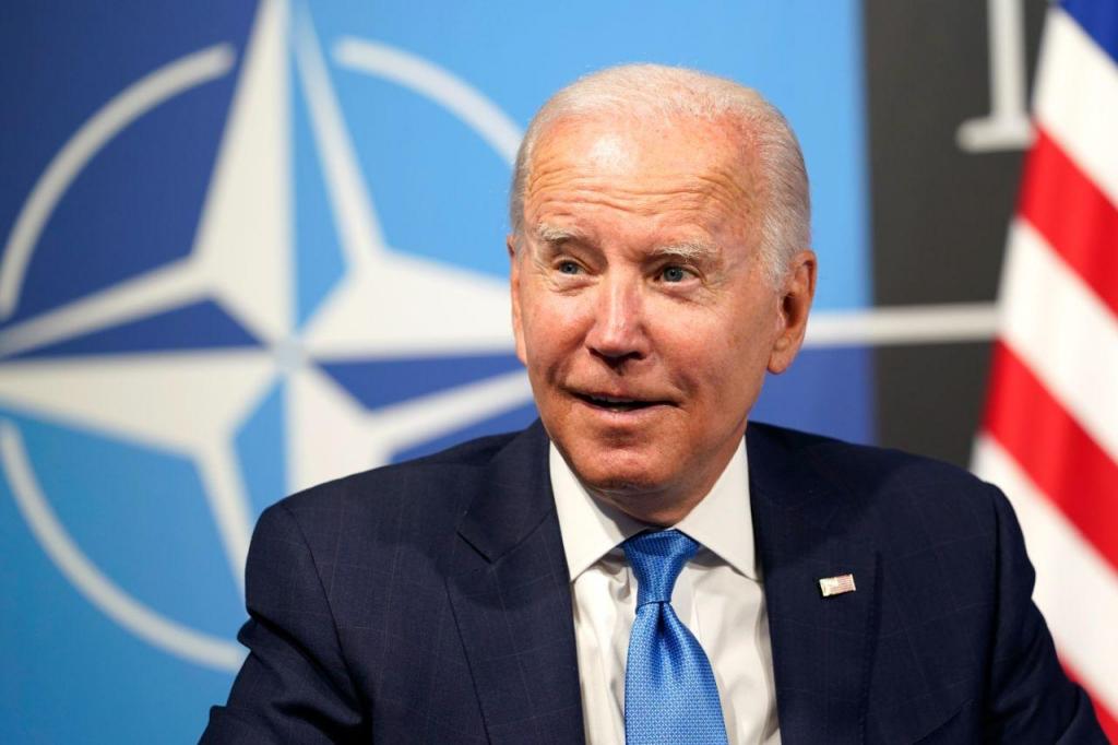 Joe Biden na Cimeira da NATO (AP Photo/Susan Walsh)