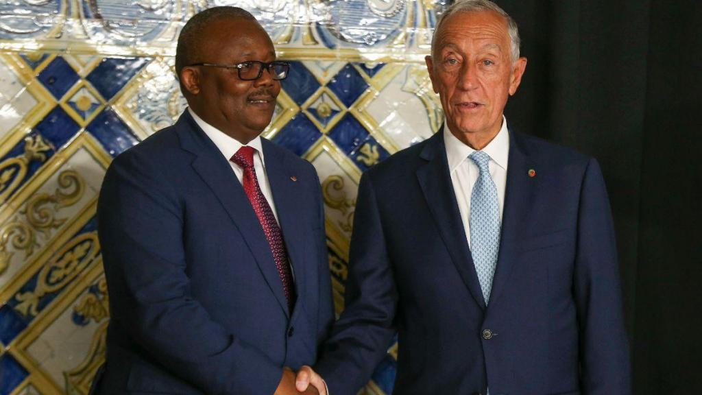Marcelo Rebelo de Sousa recebe Umaro Sissoco Embaló, presidente da Guiné-Bissau (Manuel de Almeida, Lusa)