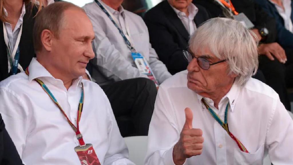 V. Putin e B. Ecclestone (Foto: Alexei Nikolsky /Associated Press)