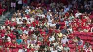 O entusiasmo no Estádio da Luz com o treino aberto do Benfica