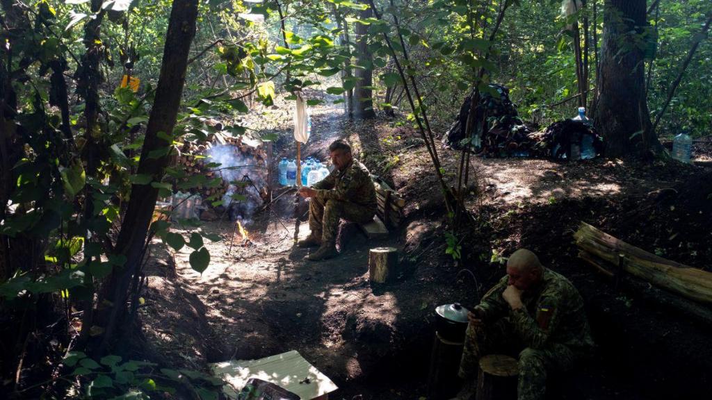 Uma posição da defesa territorial ucraniana no leste da Ucrânia (CNN)