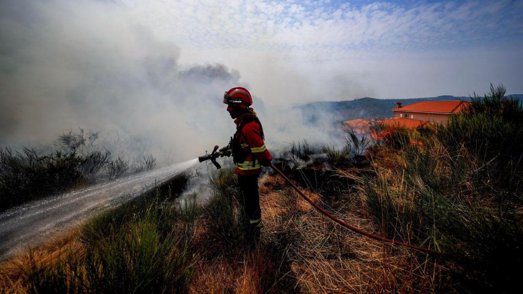 Incêndios em Baião, no Norte de Portugal (Hugo Delgado/ LUSA)