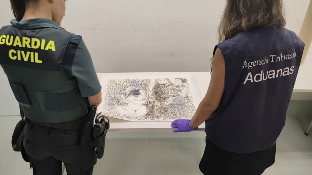 Autoridades apreendem um esboço de Picasso no aeroporto de Ibiza