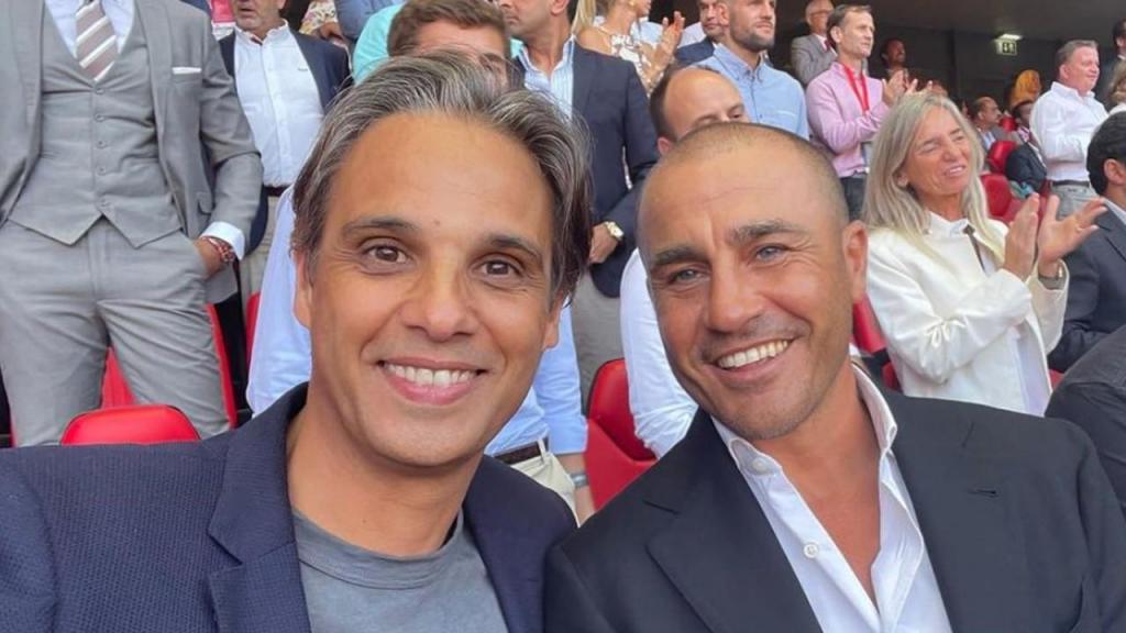 Cannavaro e Nuno Gomes (instagram)