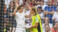 Inglaterra-Alemanha: Ellen White e Merle Frohms na final do Europeu feminino
