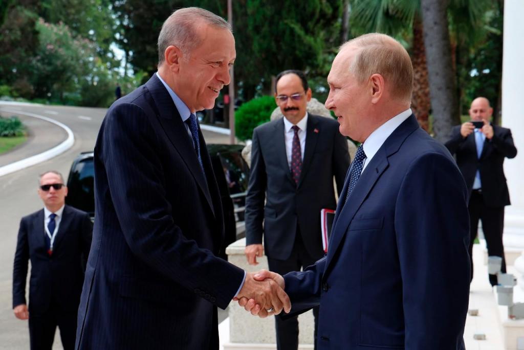 Recep Tayyip Erdogan e Vladimir Putin (AP)