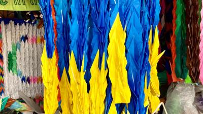 Hiroshima homenageou a Ucrânia com pássaros de origami de uma velha lenda japonesa - TVI