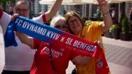 Adeptos em Lodz: «O Benfica é o nosso grande amor» 