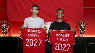 Benfica renova com Henrique Araújo e António Silva (site Benfica)