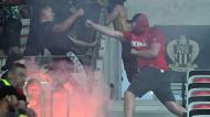 Liga Europa: as imagens da violência no Nice-Colónia