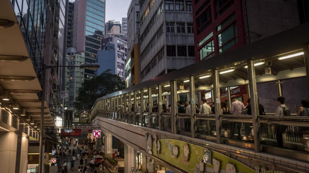 Escadas rolantes de Hong Kong (Chris McGrath/ Getty)