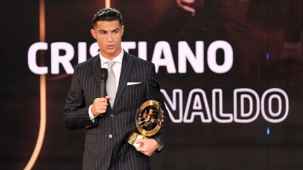 Cristiano Ronaldo na gala Quinas de Ouro