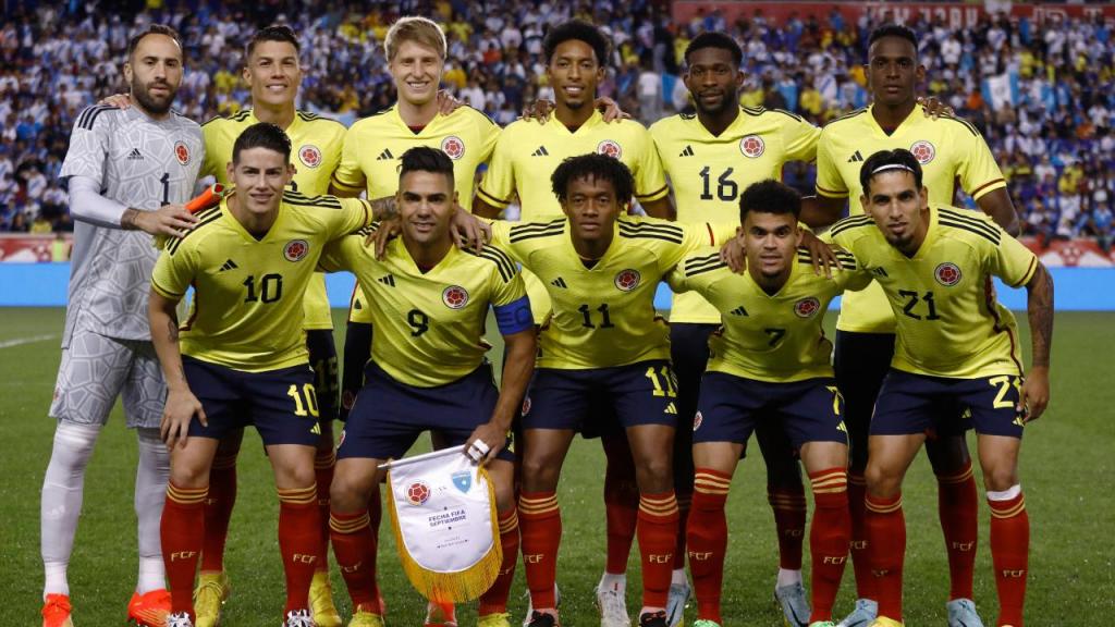 Seleção da Colômbia (Photo by Andres Kudacki / AFP) (Photo by ANDRES KUDACKI/AFP via Getty Images)