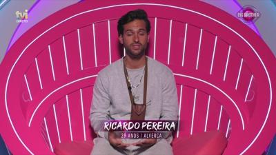 Ricardo Pereira sobre Miguel Vicente: «Não o via como uma pessoa rancorosa» - Big Brother