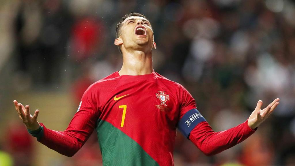 Cristiano Ronaldo no Portugal-Espanha
