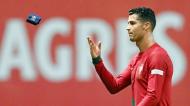 A desilusão de Cristiano Ronaldo no Portugal-Espanha