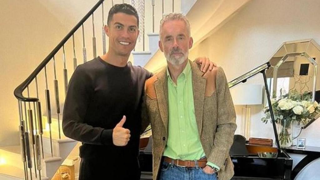 Cristiano Ronaldo com o psicólogo Jordan Peterson (instagram)