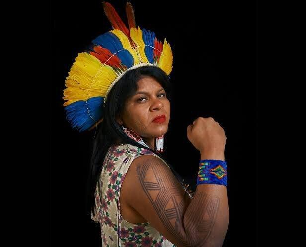Sônia Guajajara, primeira mulher indígena eleita deputada federal (Foto: Twitter)
