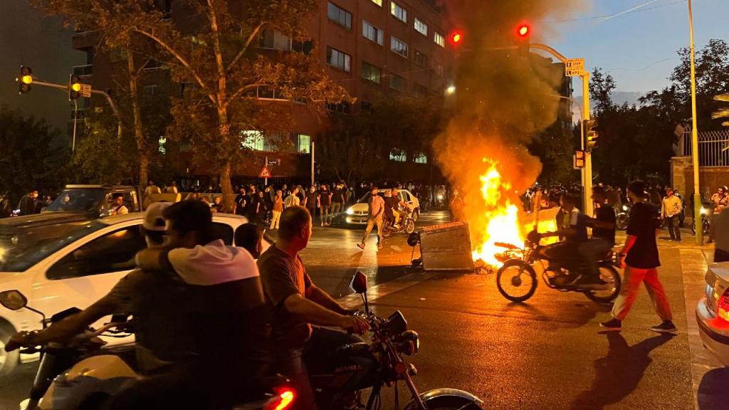 Protestos no Irão (Photo by -/AFP via Getty Images)