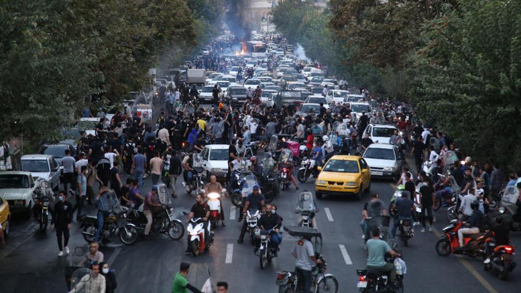 Protestos no Irão (Photo by -/AFP via Getty Images)