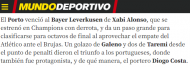 Bayer Leverkusen-FC Porto (Mundo Deportivo)