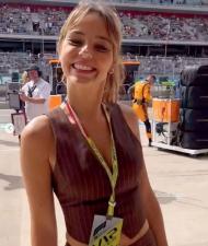 Heidi Berger no GP dos Estados Unidos (instagram)