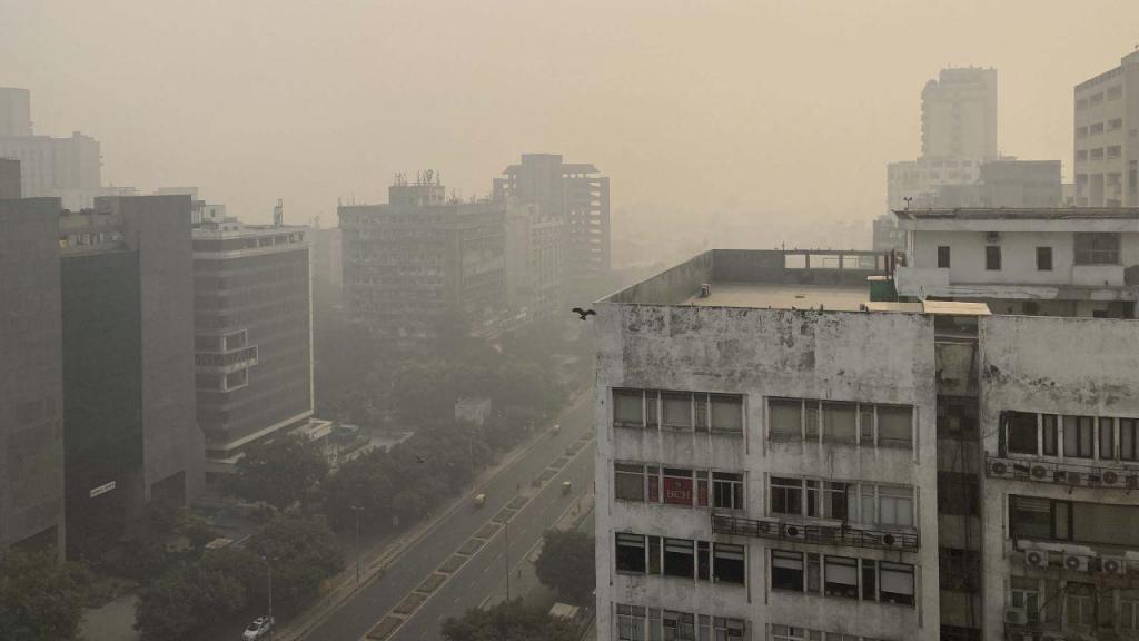 Poluição em Nova Deli (Foto: S. Ganguly/AP)