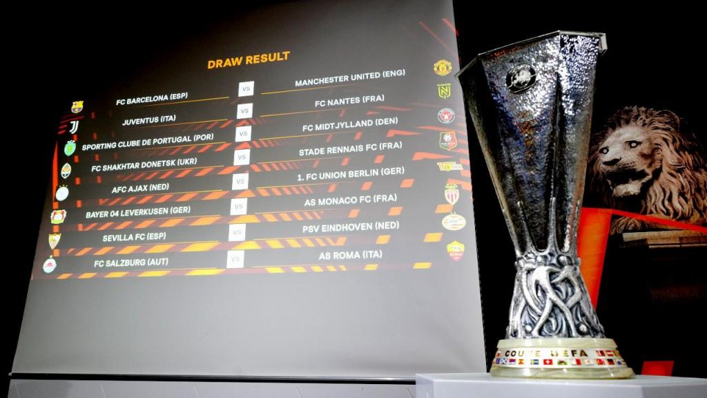 Liga Europa: sorteio do playoff de acesso aos oitavos de final