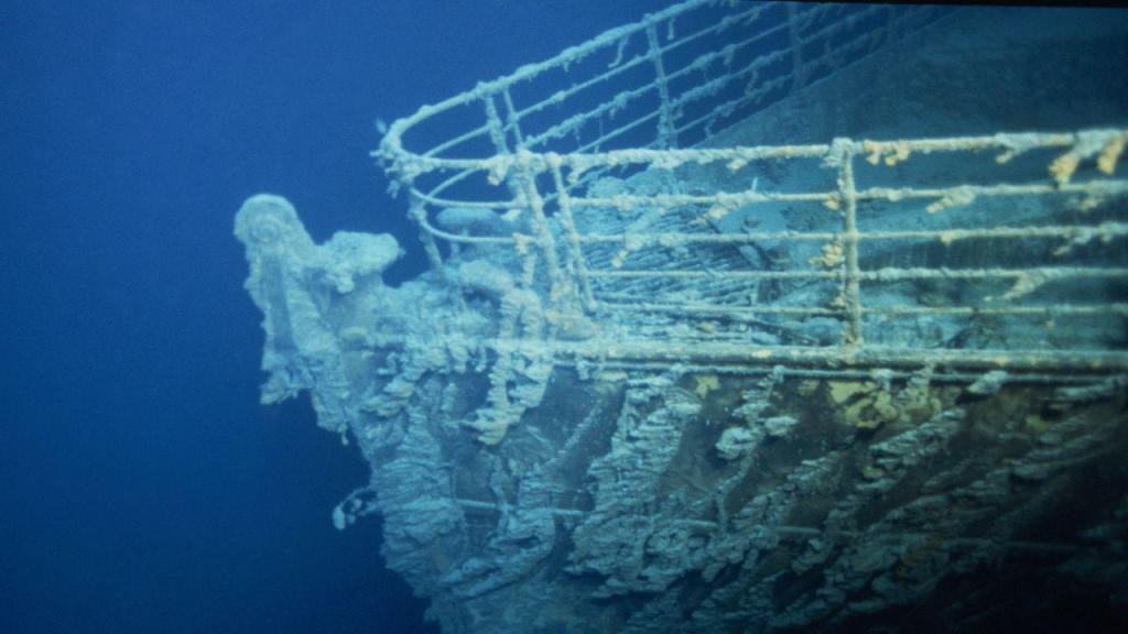 Os destroços do Titanic. Crédito: Xavier Desmier/Gamma-Rapho/Getty Images