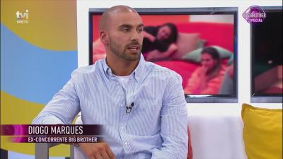 Diogo Marques sobre Sónia Pinho: «Ela entrou mais para viver o momento, do que para jogar» - Big Brother