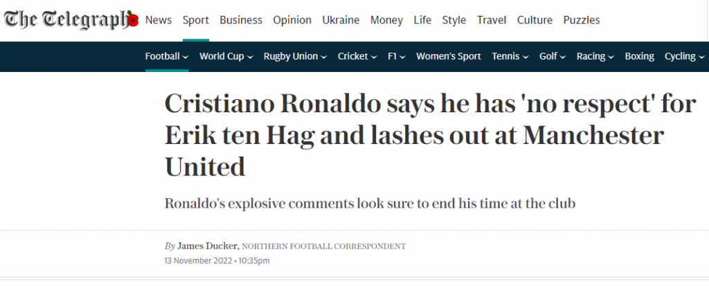 «Bombazos de Cristiano»: como a imprensa viu a entrevista sem filtro de Ronaldo