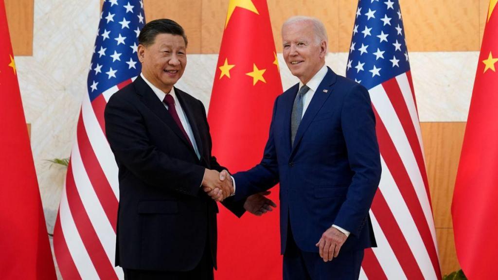 Joe Biden e Xi Jinping (AP Photo/Alex Brandon)