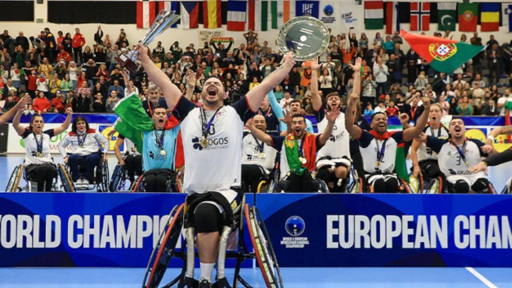 Portugal é campeão mundial e europeu de andebol em cadeira de rodas