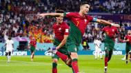 Cristiano Ronaldo festeja o 1-0 no Portugal-Gana