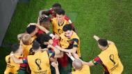 Portugal festeja o 3-1 ante o Gana, marcado por Rafael Leão
